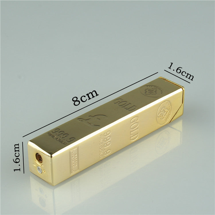 Creative Household Long Gold Bar Gas Lighter